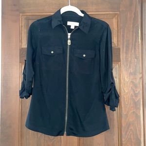 Michael Kors Zip Up Blouse